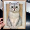 custom 3d wool needle felted cat portrait 10