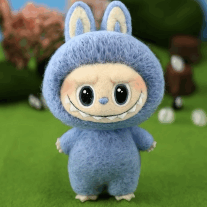 labubu wool felt handcraft kit | materials + tools + video | not a finished product